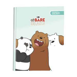 Cuaderno Cosido 100hjs Cuadros Osos Escandalosos