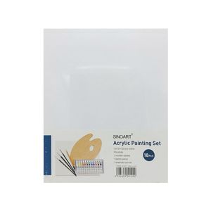 Set Arte Acrílico/Paleta/Pincel/Bastidor /Lápiz Sfs027