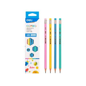 Lápiz Grafito Deli Comiko Hexagonal Hb X12 6973504005830