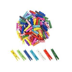 Pinzas Madera Colores 25x3mm 050-0130