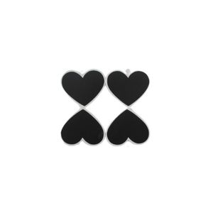 Pinzas Madera Corazones Pizarra Pqx4 Im24-1730