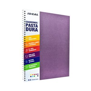 Cuaderno Espiral A4 100hjs 1 Línea Pasta Dura Lila