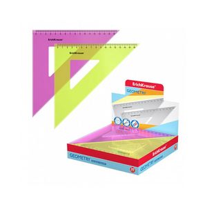 Escuadra 45gds 16cm Neón Varios Colores 61844