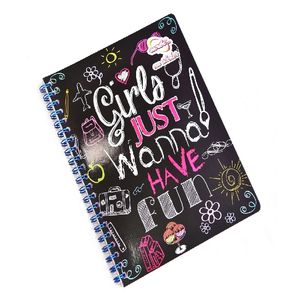Cuaderno Espiral A4 100hjs 4 Líneas Económico C/Stickers