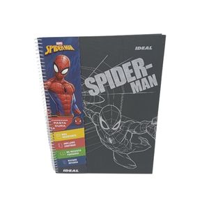Cuaderno Espiral A4 100hjs 2 Líneas Spiderman