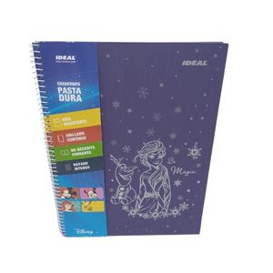 Cuaderno Espiral A4 100hjs Cuadros Pasta Dura Frozen