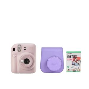 Cam Instax Pack Mini  Fmecafu8 Cam Lila+Estuche Rosa+Papel