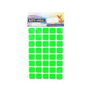 Etiquetas Adhesivas T-15 1.58cmx1.58cm Verde Pqtx11hjs