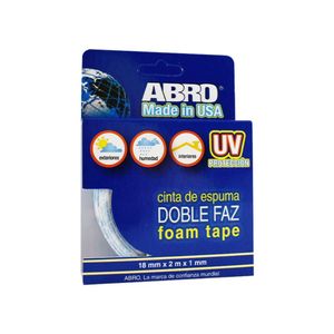 Cinta Adhesiva Doble Faz 12mmx2m Espuma Blanca Fa32-Wht
