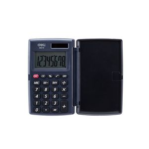 Calculadora Deli Easy 8 Dig Solar De Bolsillo Negro 69505990