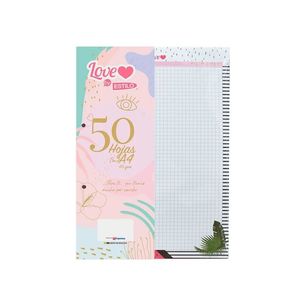 Papel Bond Perforado Marginado Cuadros A4 Pqtx50hjs Chic
