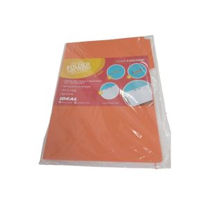 Folder Cartulina Manila 8grs Oficio Naranja Con Vincha Pqtx