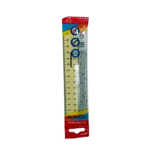 Regla plástica 15cm amarillo pastel blisterx01 49538