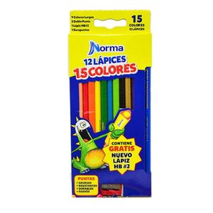 Lápices de Colores Largos Triangulares Jgox12un - 12/15