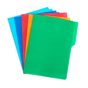 Folder Plástico Oficio Colores Sin Vincha Fantasía