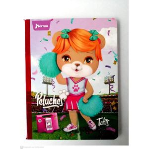 Cuaderno Cosido 100hjs 4 Líneas Peluche