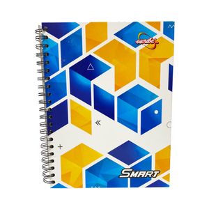 Cuaderno Espiral A4 180hjs Cuadros Pasta Dura Smart
