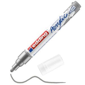 Marcador Acrílico Plata E-5100