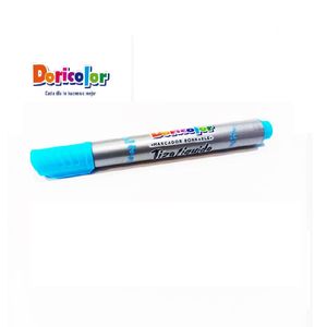 Marcador Pizarra Pta Redonda Azul Neon