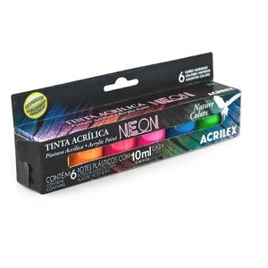 Pintura Acrílica Neón 10ml Cjax06un Colores 03906