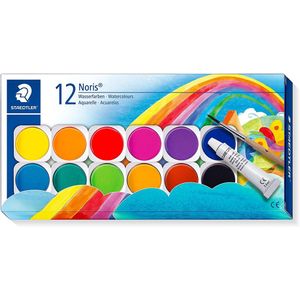 Acuarela 12 Colores + 1 Blanco Tubo con Pincel