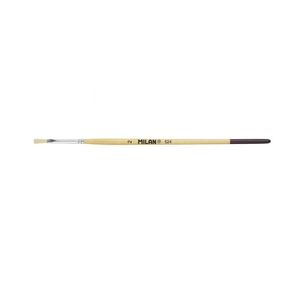 Pincel  #2 Chato Cerda Blanca Mc Barniz Natural 0402