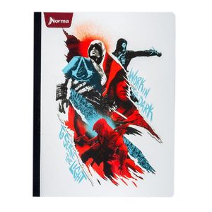 Cuaderno Cosido 100hjs Cuadros Assassin´S