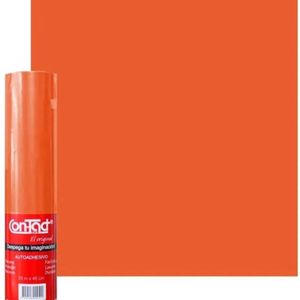 Papel Autoadhesivo Naranja Coral cmxm Mini Rlo Ref: