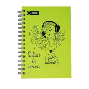 Cuaderno Espiral A5 200hjs 1 Línea Pasta Dura