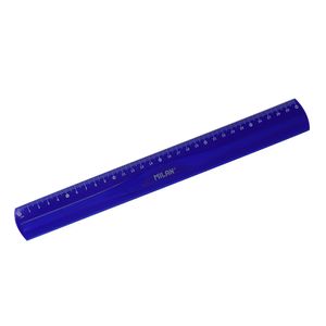 Regla Plástica 30cm Flexible Azul