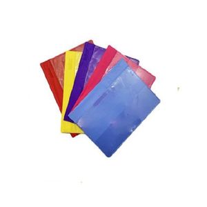 Folder Plástico A5 Amarillo Tapa Transparente C/Vincha
