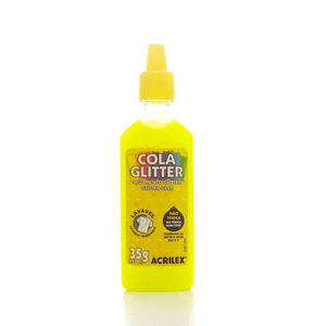 Pega Especial Con Escarcha 35grs Amarillo Glitter