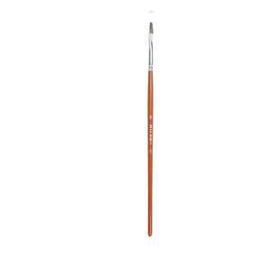 Pincel  #6 Chato Pelo De Cabra Mc Naranja Escolar
