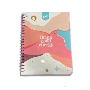 Cuaderno Espiral A4 160Hjs Cuadros Durabook Kiut