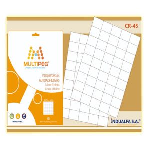 Etiquetas Adhesivas Cr  Blanco un Cjxhjs LI  Multipeg
