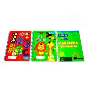 Cuaderno Espiral A hjs  Línea Parvulario Económico Estilo