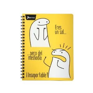 Cuaderno Espiral A4 100hjs Cuadros Flork