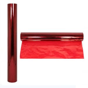 Papel Celofán Rojo Tamaño 90cmx100cm Marca