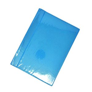 Folder Plástico Oficio Celeste Tapa Transparente Con Vincha