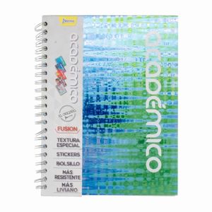 Cuaderno Espiral A4 160hjs Cuadros Durabook Academico Fusion
