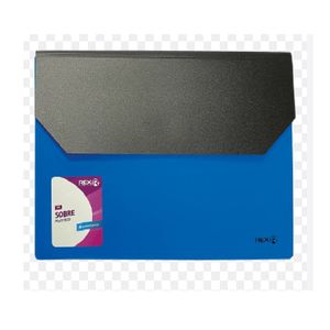 Sobres Plasticos A4 Con Velcro Horizontal 04 Div Azul