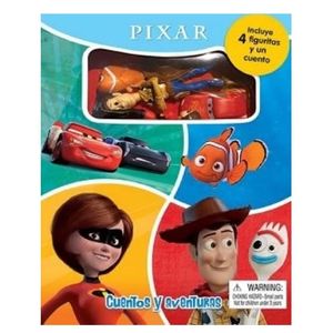 Cuentos Y Aventuras Pixar Con 4 Figuras Ediciones Macro