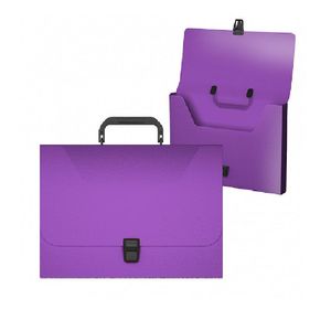 Portafolio Plástico A4 Manija Broche Vivid Violeta