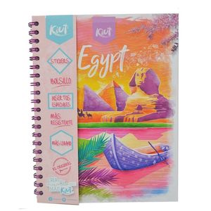Cuaderno Espiral A4 100hjs 1 Línea Pasta Dura Kiut Free
