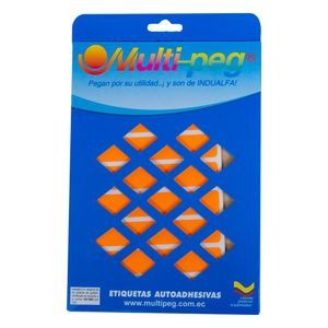 Etiquetas Adhesivas De 8 Unidades Naranja