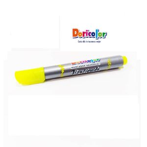 Marcador Pizarra Pta Redonda Amarillo Neon Doricolor