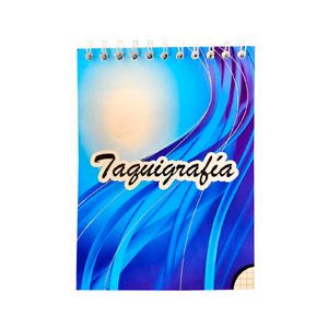 Libreta Espiral Taquigrafía 100Hjs Cuadros
