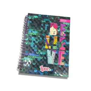 Cuaderno Espiral A4 100Hjs Cuadros Love