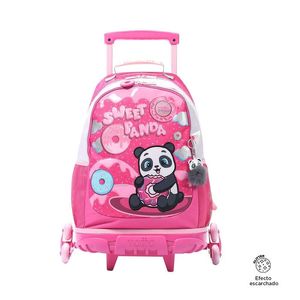 Mochila Ruedas Infantil Sweet Panda L Nina Estampado