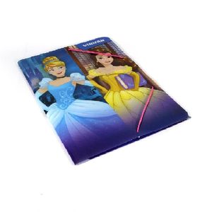 Folder Plástico A4 Con Elástico Princesas